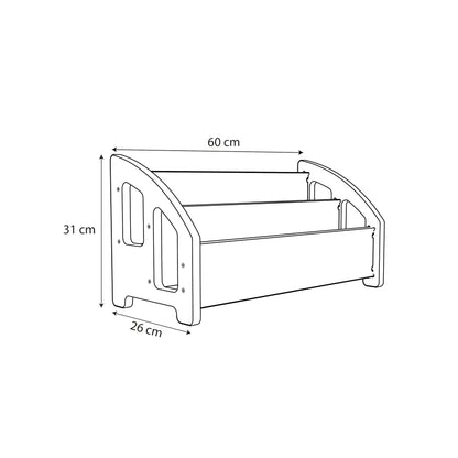Librero Montessori 2 Niveles